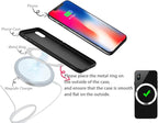 Magnetic Wireless Charger Universal Metal Rings - 5pcs,for MagSafe-Compatible Charger on iPhone 14/13/12 Pro/Max/Mini Case and Samsung Galaxy (Black - 5pcs)