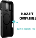 Spy-Fy iPhone 17 Pro Max Privacy Case | Front and Rear Camera Covers | MagSafe iPhone Case with Lens Protection | Camera Blocker for Privacy and Safety | Slim Shockproof Phone Cover 6,9-inch Black