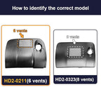 Fitcamx 4K Dash Cam Suitable for Honda Civic 2016-2021 & Insight 2019-2022 (HD2-0211) has 6 Vents, Integrated OEM Look, UHD 2160P Video, Built-in WiFi & APP, Loop Recording, G-Sensor, 64GB Card