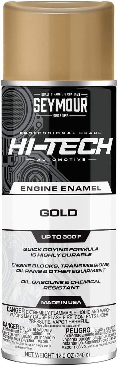 Seymour EN-50 Hi-Tech Engine Spray Paint, Universal Gold 12 Ounce (Pack of 1)