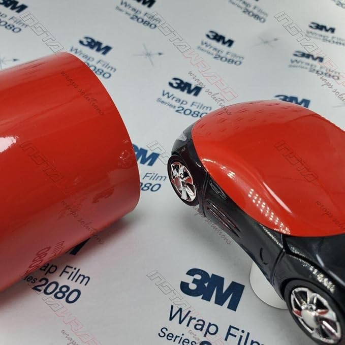 3M Car Wrap Roll 2080 Gloss Hot Rod Red | G13 | (5ft x 1ft (5 Sq/ft)) | Automotive Vinyl Wrap for Cars - Car Interior Wrap & Exterior | w/Free Instawraps Pro Glove
