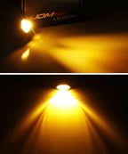 iJDMTOY 3pc Set Pre-Runner Style 12-SMD Amber Yellow LED Grille Clearance Light Kit Compatible with Jeep Wrangler JL or Gladiator JT