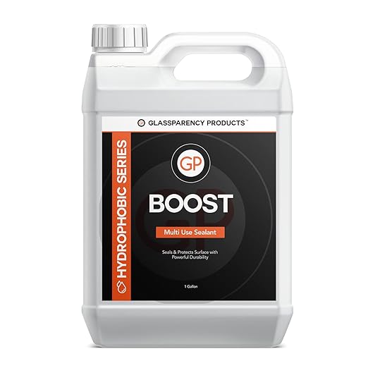 GlassParency Boost Multi-Use Sealant (1 Gallon) Quick Detail Spray, Deep Gloss and Shine, Hydrophobic Protection