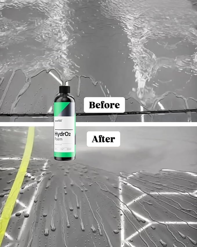 CARPRO HydrO2 Foam Car Wash & High Gloss Sealant in One: 1-Step Car Wash and Coat, Ultra-Hydrophobic Coating - 500mL (17oz)