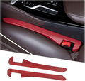 KIFIDAN 2PCS Car Seat Gap Filler,Flexible Seat Gap Organizer Between Seats for Tightly Filling Seat Gaps,Universal Car Side Seat Gap Filler Interior Car Accessories for Women & Men (Red)