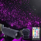 Fiber Optic Light Car Ceiling Starlight Headliner Kit 500 Pieces 0.03in 9.8ft 6W RGBW Music Sensor APP/Remote Control Star Lighting