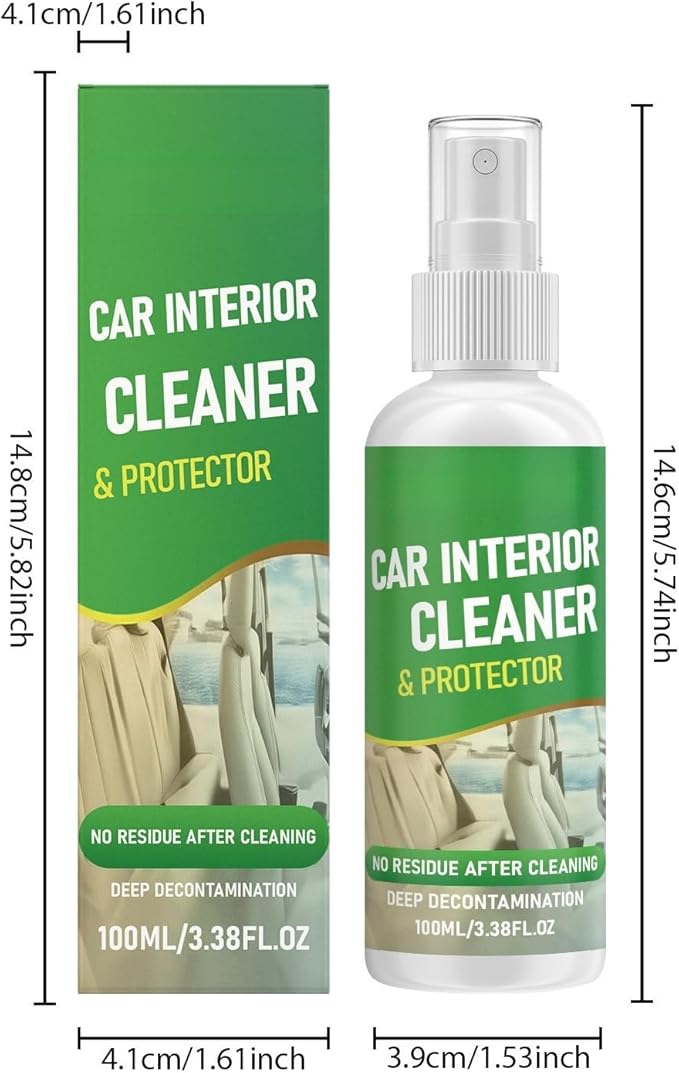 Car Interior Cleaner, Easy to Use, Gentle On Interior, Preserves Original Texture(2pcs)