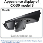 mangoal Front 4K & Rear 1080p Dash Cam Custom for Mazda CX-30 2024 2025 2026(Model B), UHD 2160P Video, Free App & WiFi, 128GB Card