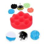 2 Sets Polishing Pads for Drill Versatile Buffing Sponge Kit for Car Waxing and Detailing Drill Attachment Wear Resistant High Efficiency Cleaning and Polishing