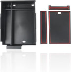 SKTU for 2023 2024 2025 Hyundai Palisade Center Console Organizer 2023 2024 2025 Palisade Console Tray 2024 2025 Palisade Storage Box Hyundai Palisade 2023 2024 2025 Accessories with Coin Holder (Red)