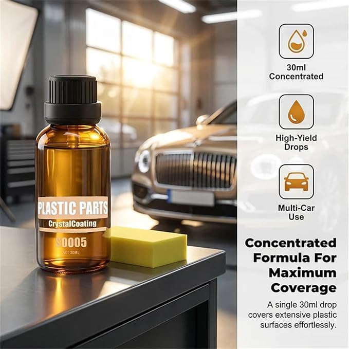 Crystal Serum Ceramic Coating for Cars, 9h+ Ceramic Armor, Crystal Gloss Auto Coating Liquid, Advanced Graphene Coating for Cars (2Pcs)