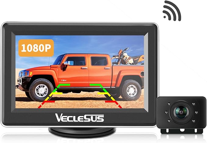 Wireless Backup Camera Systems WM1 high Definition 1080P Night Vision 4.3inches Monitor Wireless Rear View Camera for Cars sedans s-u-vs Pickups Vans