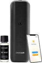 Waterless Wall Plug in Diffuser - Coverage 700 Sq.FT - Nanotechnology Plug in Scent Diffuser for Essential Oils- for Hotel and Home or Office - Smart Bluetooth APP Operation(Black)