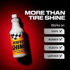 Tire Shine & Tire Dressing – Water Based Dressing for Tires, Vinyl, Rubber, Plastic & Leather – Briggs Perfect Shine, Concentrated & Dilutable Formula, Natural to High Gloss Finish – 34oz