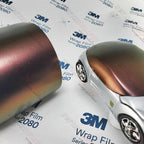 3M Car Wrap Roll 2080 Satin Flip Volcanic Flare | SP236 | (5ft x 2ft (10 Sq/ft)) | Automotive Vinyl Wrap for Cars - Car Interior Wrap & Exterior | w/Free Instawraps Pro Glove