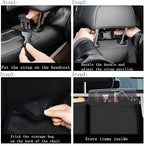 Car Trunk Organizer, Detachable Car Backseat Hanging Organizer with 7 Large Storage Pockets, Collapsible Back Seat Organizer Car Interior Accessories for SUV, Van, Jeep