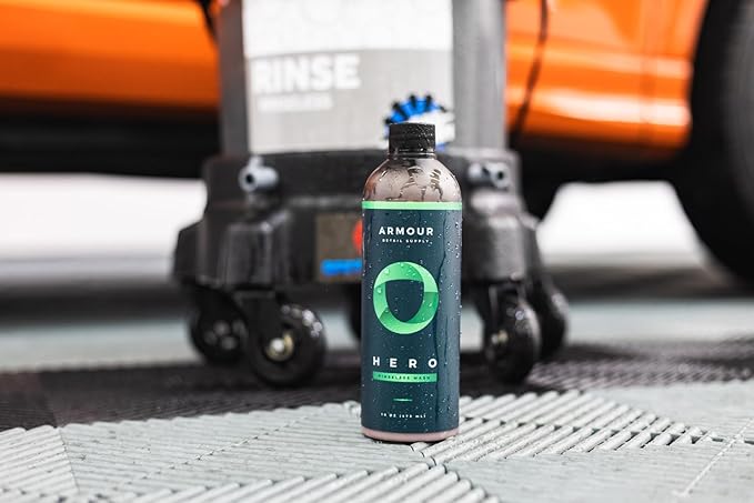 Armour Detail Supply HERO Rinseless Car Wash - Eco-Friendly Alternative to Soap Car Washes, Safe on all Vehicles, Deep Cleaning - 1 Gallon