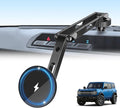 Wireless Charging Phone Mount for Ford Bronco 2021-2026 2/4 Door, Aluminum Alloy Phone Holder, Magnetic Wireless Charger for Ford Bronco, for Ford Bronco Accessories with C-C Cable