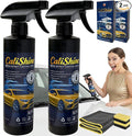 CaliShine Quick Effect Coating Spray - 16.9 fl oz Waterless Ceramic Car Wax Coat - Detail Polish & Cleaner for Cars Boat Body & Glasses, Window Glass and Headlight - Shine Restoration Kit (1000 ml)