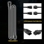 Hovano 4 PCS 60 inch/150cm 2Pin Pure White LED Rock Lights Kit Extension Wire Cable Cord 6/8/12/16/20Pods White Rock Light Kit, Underglow Neon Lights for Trailer Off Road SUV Car