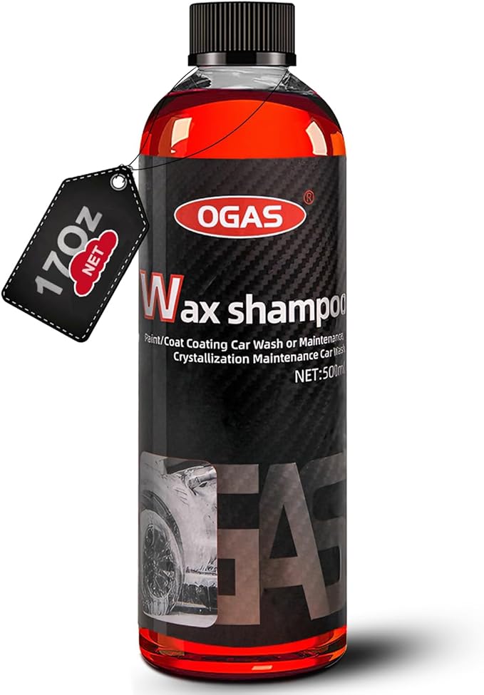 High Foam Car Wash Soap, pH Balanced Car Shampoo for Foam Cannon, Blaster Gun & Bucket - Auto Detailing Shampoo Super Suds Safe on Wax, Sealant, Ceramic, and Clear Coat Finishes-500ml/17fl.oz