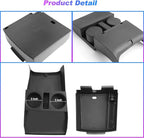 SXCY 2PCS for 2025 2026 Hyundai Tucson Center Console Organizer for 2025 2026 Hyundai Tucson (Limited) Accessories Under Console Cup Holder Tray for 2025 2026 Tucson Console Organizer(Under+Armrest)