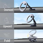 Fits MagSafe Car Mount for Universal Dashboard & Tesla Screen Zinc Alloy Foldable Hands-Free iPhone Car Mount Super Stable Car Mount for iPhone 15 Pro Max 14 13 12&All Phones
