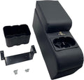Truck Center Console Truck Seat/Bench Organizer for Jeep CJ/Wrangler YJ | Fits 1976-1983 Jeep CJ5 / 1976-1986 Jeep CJ7（Black）