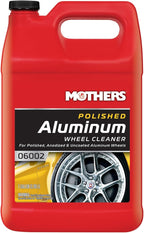 Mothers Polished Aluminum Wheel Cleaner, 1 gal. — Safely Cleans Uncoated Polished Aluminum & Anodized Wheels, Removes Brake Dust, Grease, Dirt & Grime, with Easy Spray-On, Hose-Off Formula (06002)