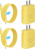 iPhone 16 15 Charger Fast Charging, 30W USB C Charger Block 10FT Cable for iPhone 15 16 Plus Pro Max/iPad Pro/AirPods, PD USBC Power Adapter Wall Plug with Extra Long Type C to C Cord (Yellow, 10FT)