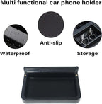 Car Phone Holder for Toyota RAV4 2019-2025 Accessories Apply to 7/8 Inch Touch Screen 15W Fast Wireless Charger Screen Fixed Clip Cell Phone Mount with Dashboard Storage Tray