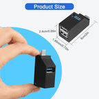 3-Port USB Hub for Laptop,USB Port Expander Adapter,1 USB 3.0 and 2 USB 2.0 Port Portable Powered Data Suitable for Connecting USB C and USB A Ports to Mobile Hard Drives, USB Flash Drives