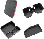 LFOTPP for GX550 Center Console Organizer for 2024 2025 GX550 Middle Armrest Storage Tray Insert(NOT FIT Cool Box), OEM Fit, Non-Slip Waterproof 4PCS Interior Accessories - (NOT FIT Cool Box)