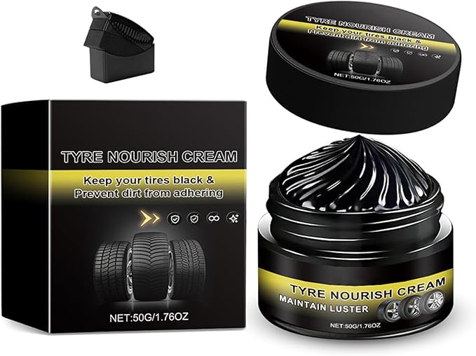 New 2026 Car Tire Ceramic - Powerful Wheel Cleaning Refurbish Wax, Tyre Nourish Cream, Tire Wax for Ultimate Wheel Protection (1 PCS)