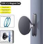NB+ Magnetic Golf Cart Phone Holder – Strong N52 Magnet Mount for iPhone 16 15 14 13 12 MagSafe, 360° Rotation, No Installation – Golf Accessories for EZGO, Club Car, Gift for Golfers Men Women