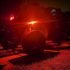 SUNPIE 12 Pods Red Rock Lights Kits for Off Road Truck Car ATV SUV Motorcycle Under Body Glow Light Lamp Trail Fender Lighting, Extension Wires Provided(Red)