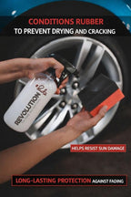 SudzBox Revolution Tire Shine & Trim Dressing | Works on Vinyl, Rubber, and Plastic - Works on Cars, Trucks, SUV's, Boats, + More! 16 oz.