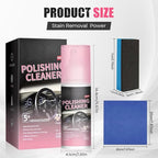 Polishing Cleaner, 2026 New Car Interior Cleaner, Polishing Cleaner Car Interior Spray, Interior Detailer Spray for Rubber Leather Car Interior, Easy Application for Daily Vehicle Care (3pcs)