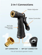 ARTIPOLY Car Wash Foam Gun + Microfiber Wash Mitt - Car Foam Sprayer - Foam Cannon for Hose - Spray Foam Gun Cleaner - Snow Foam Blaster for Cars, Boats, RVs, Foam Cannon Connects to Any Garden Hose