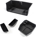 4PCS Center Console Organizer Tray Compatible with 2020-2024 Land Rover Defender 90 110 130 (ONLY for No Refrigerator Version) Armrest Storage Box Door Handle Pocket Insert Interior Accessories