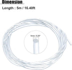 ACROPIX 5mm 0.20" 5m 16.40ft Universal Glow Optic Fiber Cable Car Light Decoration Clear - Pack of 1