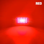 6Pods Red Rock Lights 24 LEDs Chips Neon Trail Rig Lamp Underglow Lights for Cars Trucks SUV ATV UTV (Red)