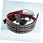 Cabilock Sound Control Car Lighting 7-Color Ambient Lighting Kit for Vehicle Decoration Waterproof LED Strip Lights for Interior and Exterior Use for Parties and Night Drives
