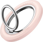 Lamicall for MagSafe Magnetic Phone Ring, 360° Rotating Ring with [Smooth Damping], Crystal Pink Finger Grip Christmas for Girls, Women, Strong Mag Safe Accessories for iPhone 17 Pro Max, All Phones