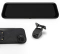 Stinger Universal 9.66” 4K UHD Touchscreen Digital Rear View Mirror Monitor & 4K Front Dashcam, 2K Back Up Camera, Anti-Glare Night Vision, Built-in DVR w/ 64GB SD Card, Impact Detection