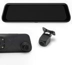 Stinger Universal 9.66” 4K UHD Touchscreen Digital Rear View Mirror Monitor & 4K Front Dashcam, 2K Back Up Camera, Anti-Glare Night Vision, Built-in DVR w/ 64GB SD Card, Impact Detection