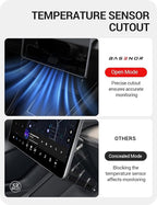 BASENOR 2026 Tesla Model Y Model 3 Under Screen Storage Box [100% Secure] Center Console Organizer Tray for Model Y Juniper 2025 2026 Model 3 Highland 2024 2025 2026 (Standard, Premium & Performance)