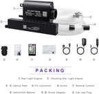 AKEPO Shooting Star Starlights Headliner Kit, 430pcs Mixed Dia. Optical Fiber Strands 9.8ft/3m with Shooting Star Effect 16W APP/Remote Control Music Activated Effect Fiber Optic Lights