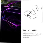 Luxshiny 2pcs Car Led Lights for Interior Ambient Lighting Kit Under High Brightness USB Powered Easy Installation