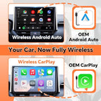 Wireless CarPlay Adapter for iPhone: Get in Your Car and Go - Auto Connects, Go Wireless Instantly, Crisp Audio, Always Updated. Carlinkit 5.0 Dongle for Wired CarPlay Android Auto Cars(2AIR Black).